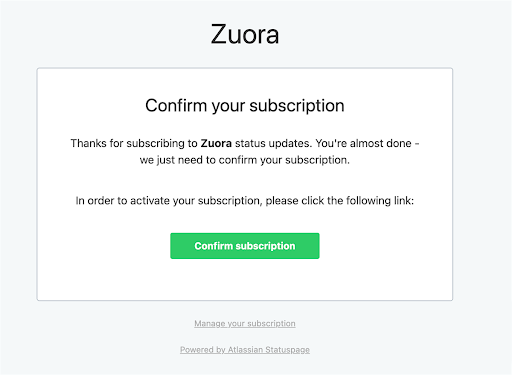 Zuora Trust Notifications